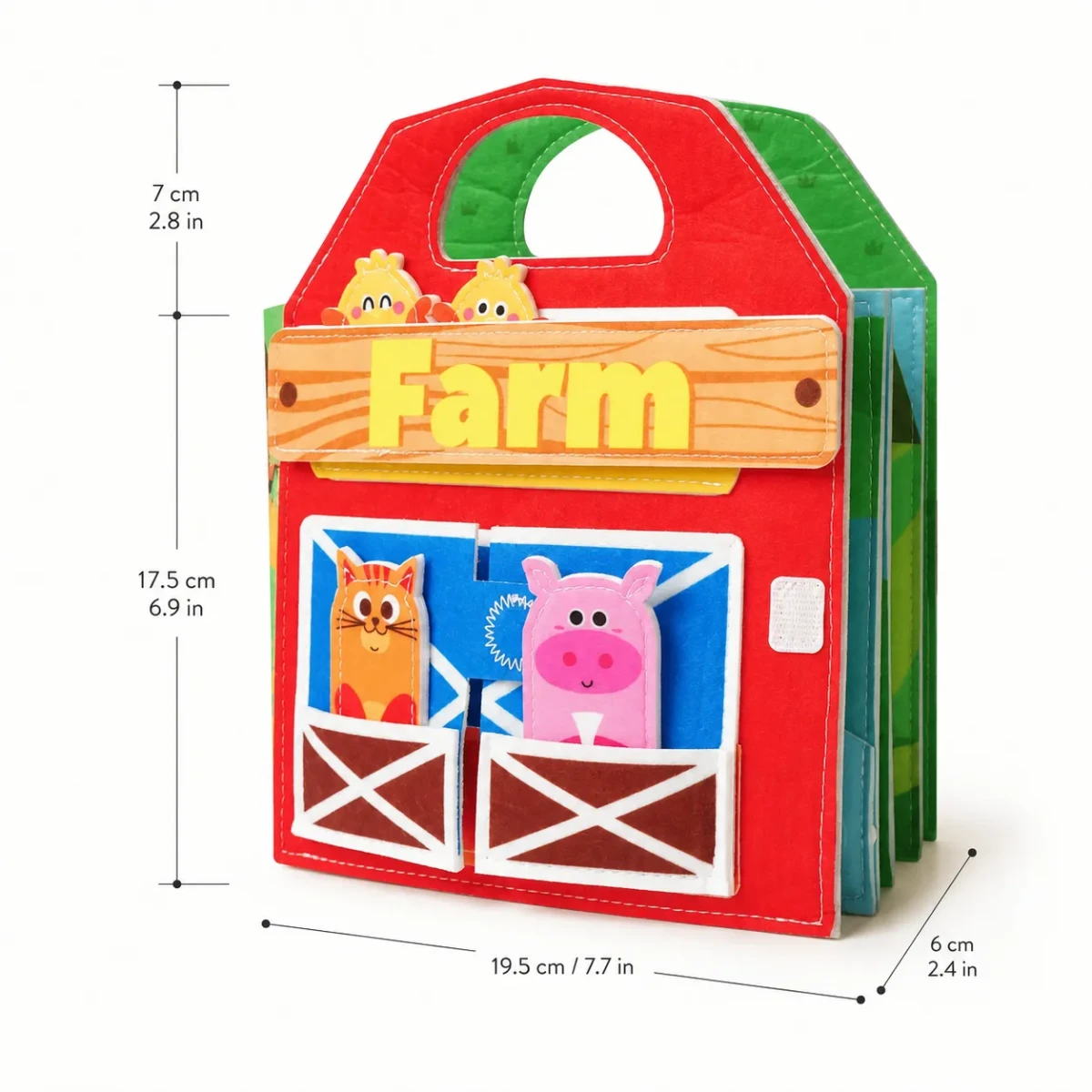 Libro Didáctico de Fieltro Animales de la Granja4