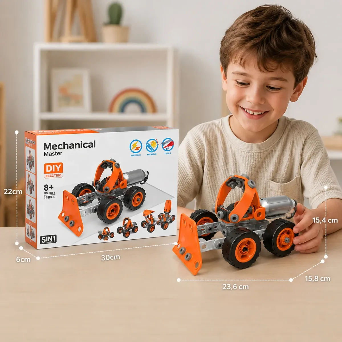 Máquinas Armables 5 en 1 con Motor3