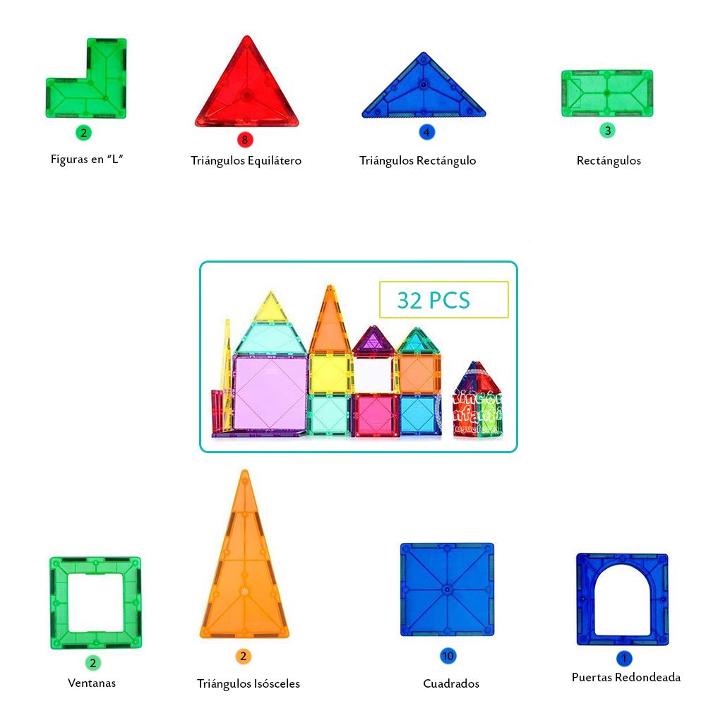 Bloques Magneticos Magictiles 32 pcs6