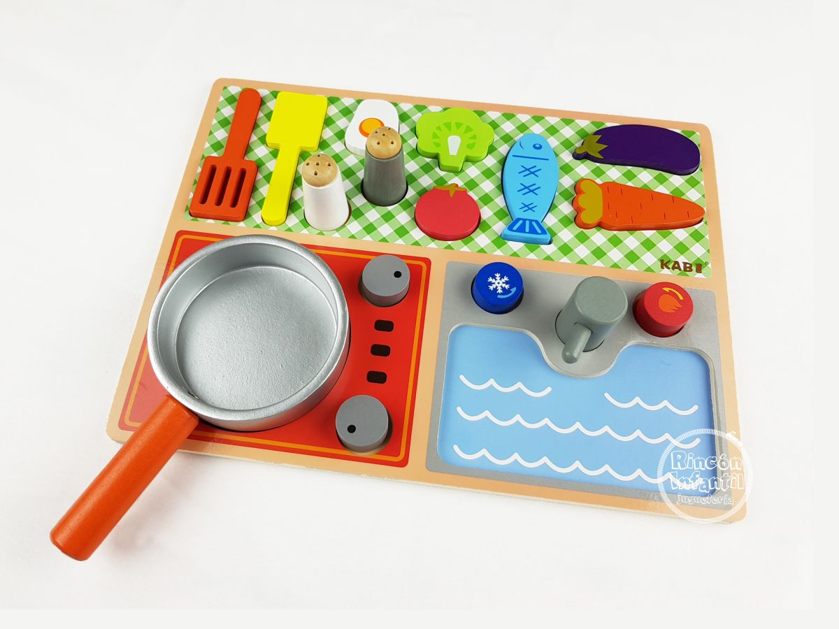 Cocina encimera de madera. | Jugueteria Rincón Infantil