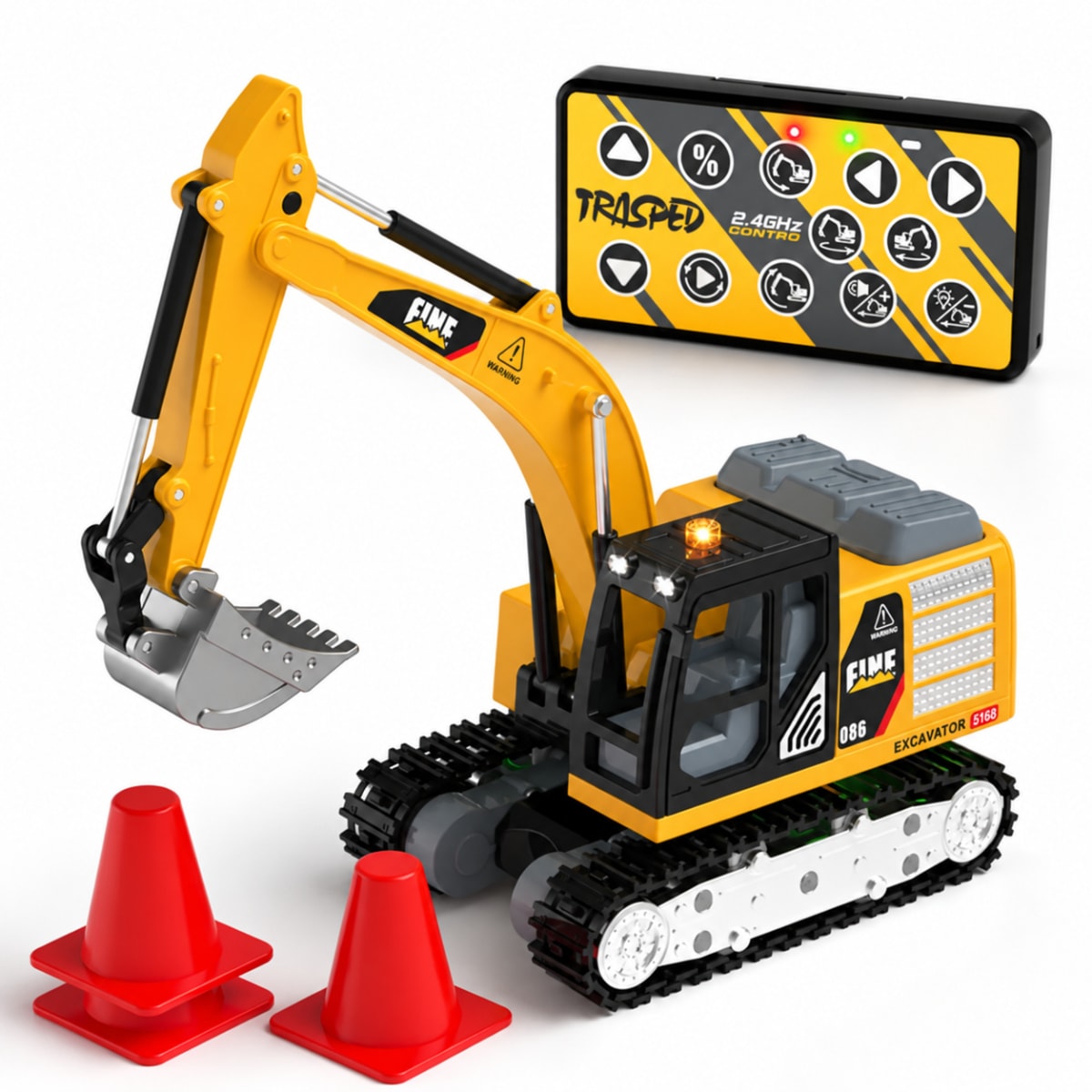 Mini Excavadora a Control Remoto con Luces y Sonidos 0