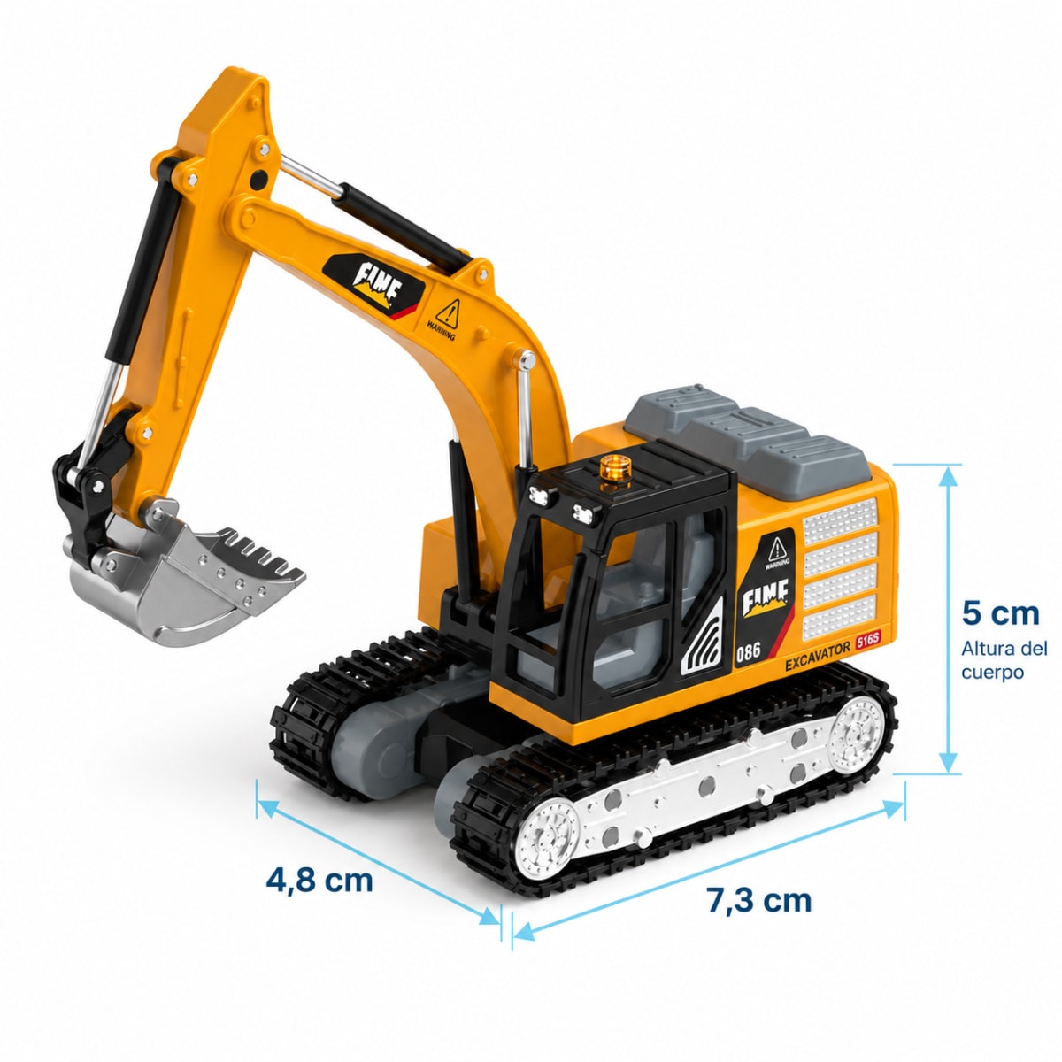 Mini Excavadora a Control Remoto con Luces y Sonidos5