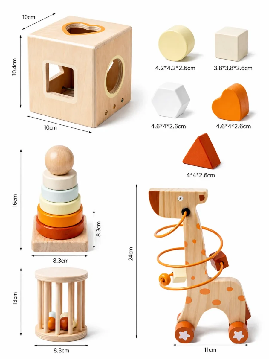 Pack 5 Juegos de Estimulación Infantil de Madera10