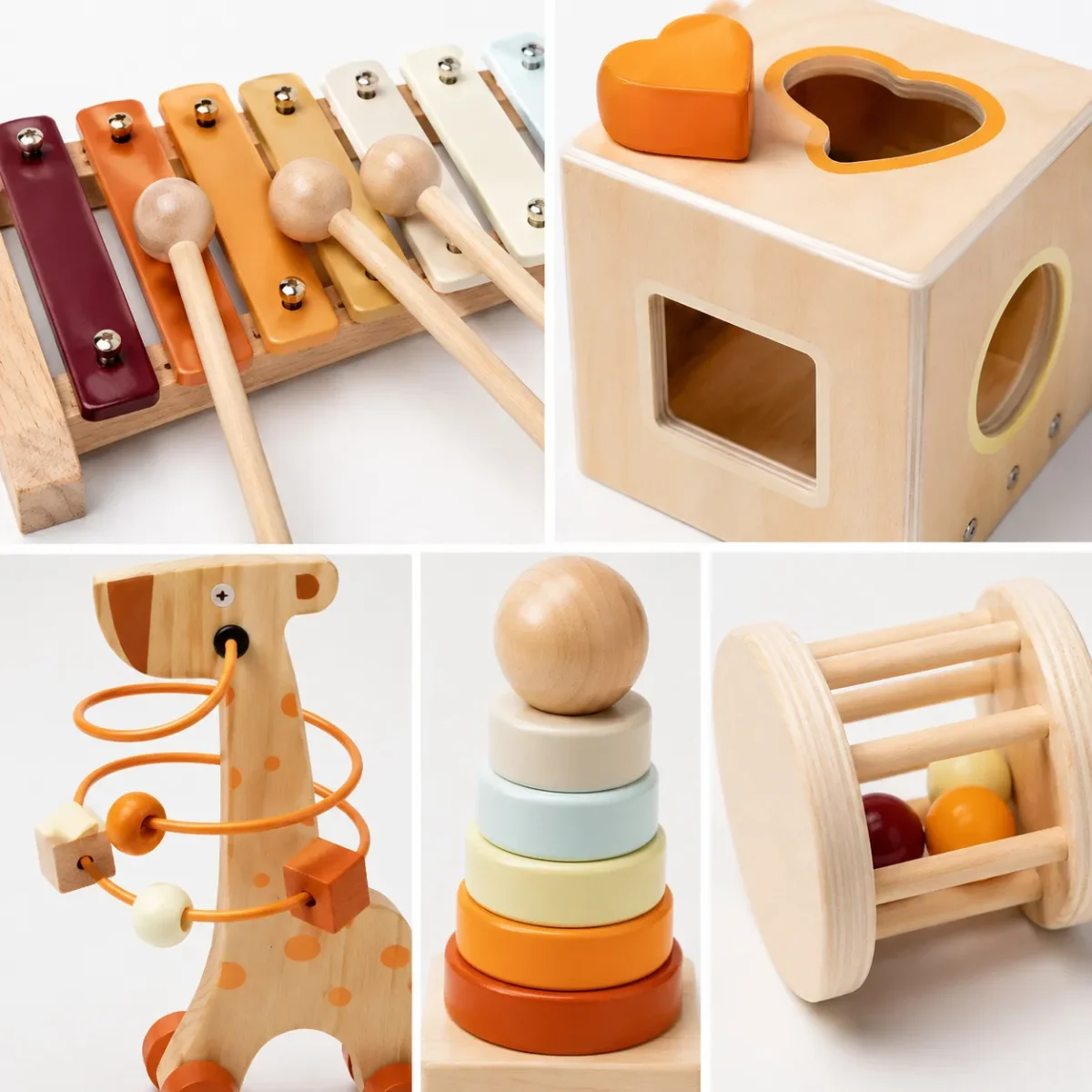 Pack 5 Juegos de Estimulación Infantil de Madera3