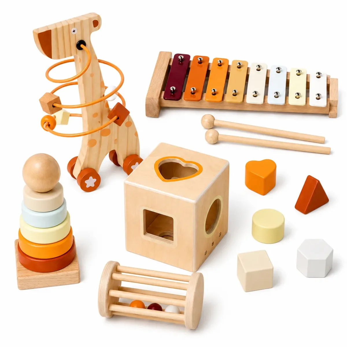 Pack 5 Juegos de Estimulación Infantil de Madera 0