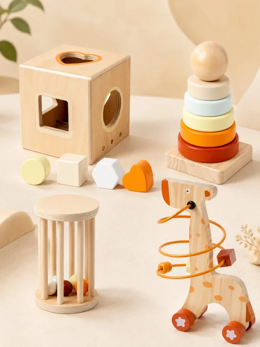 Pack 5 Juegos de Estimulación Infantil de Madera2