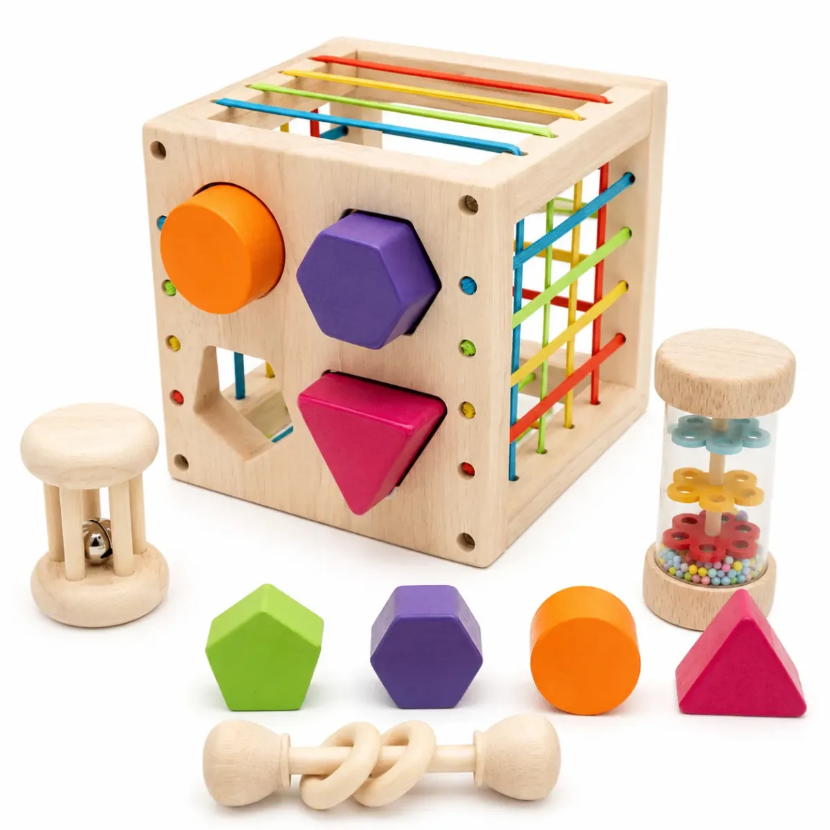 Pack Sensorial y estimulacion de Madera 4 en 11