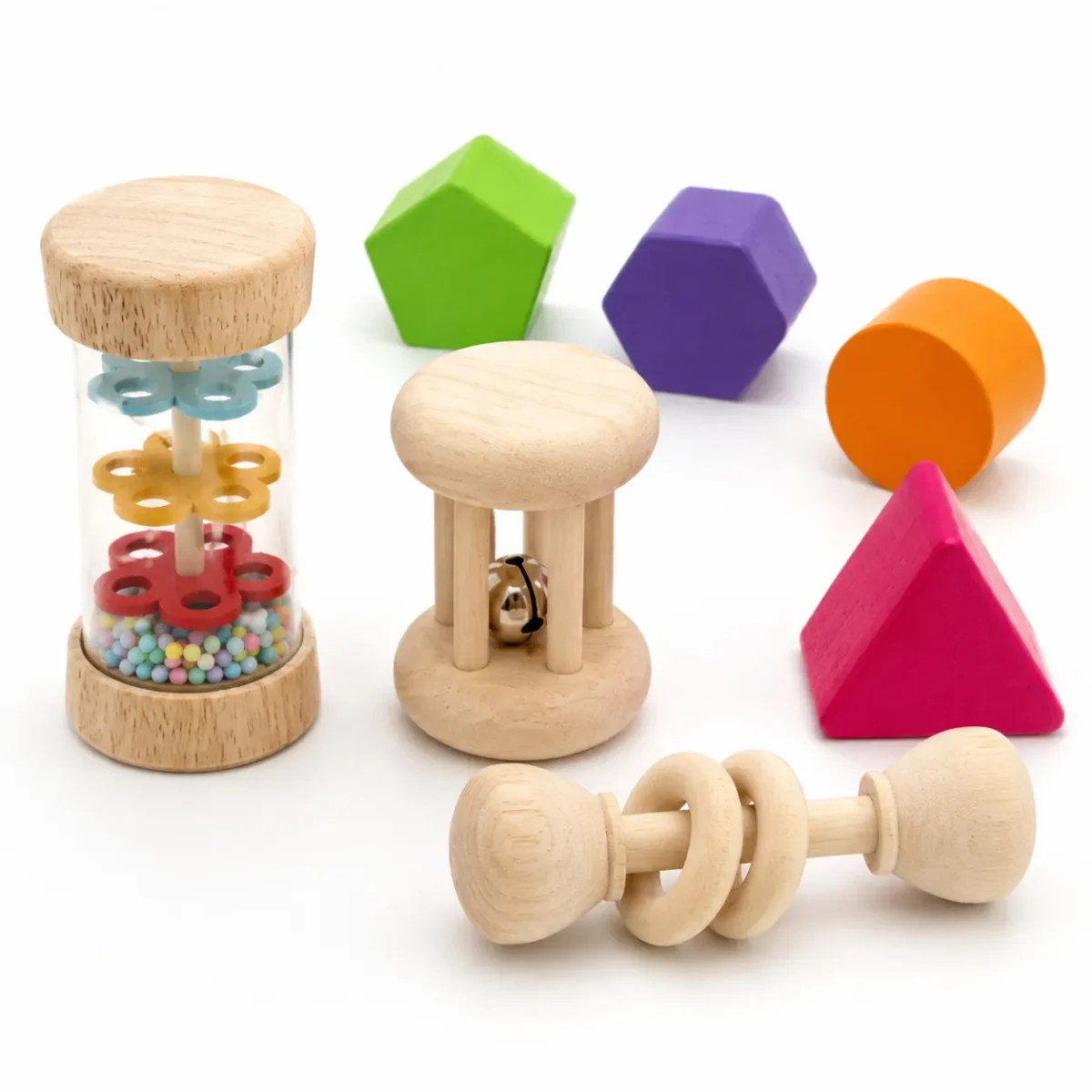 Pack Sensorial y estimulacion de Madera 4 en 12