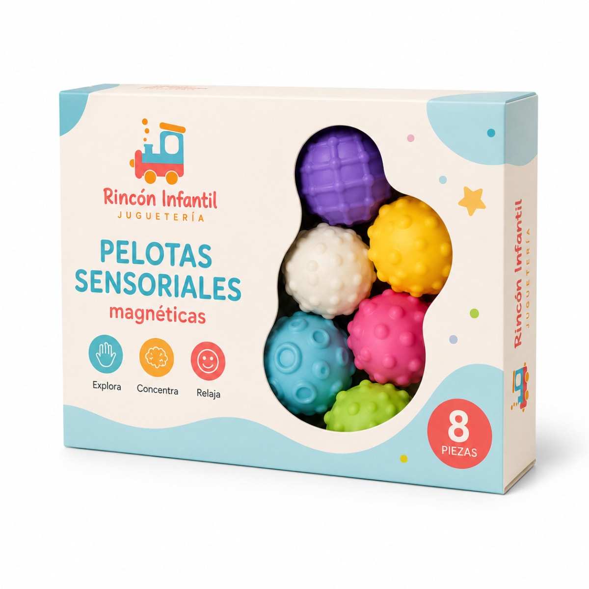 Set de 8 Pelotas Antiestrés Magnéticas4