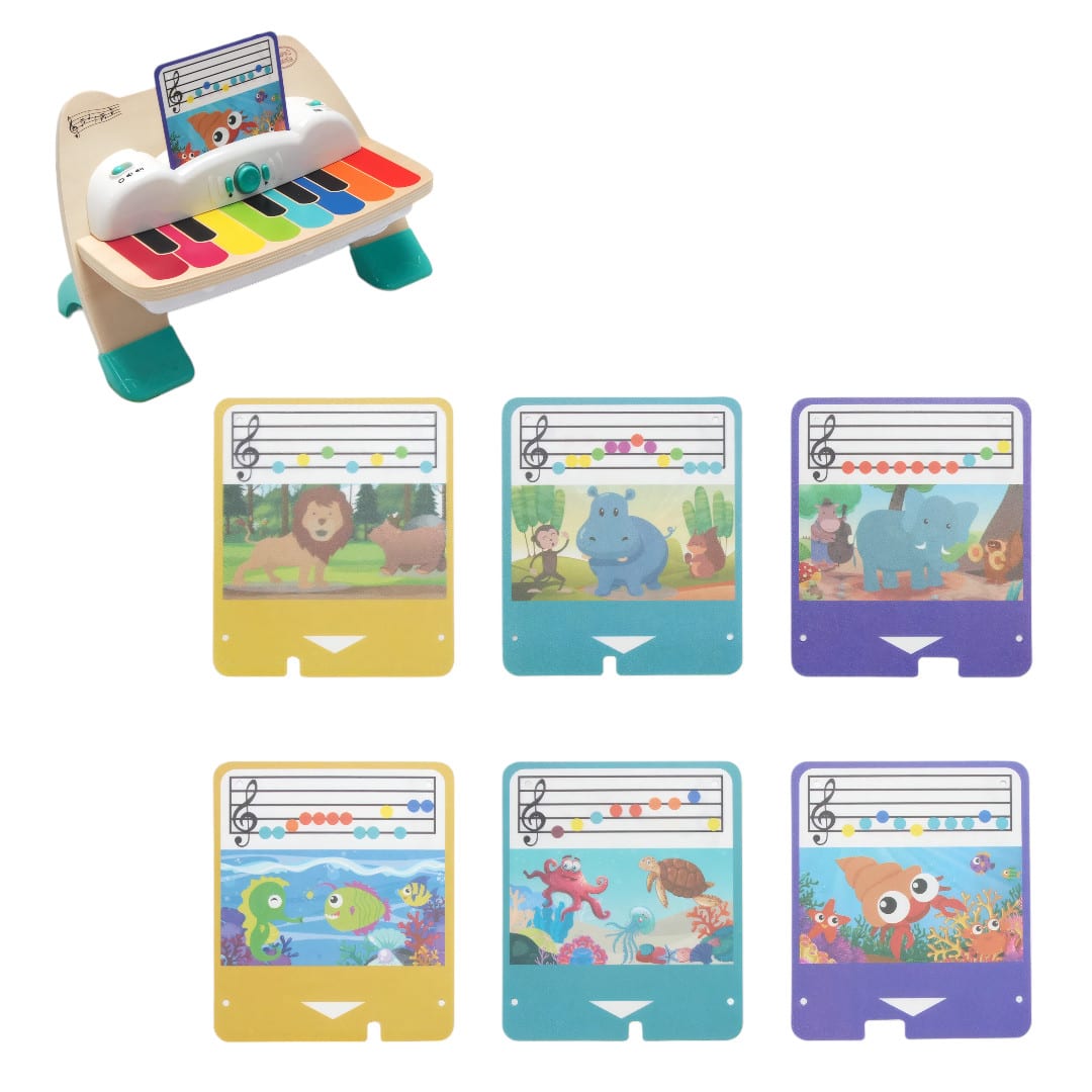 Piano de madera con luz y música Tactil3