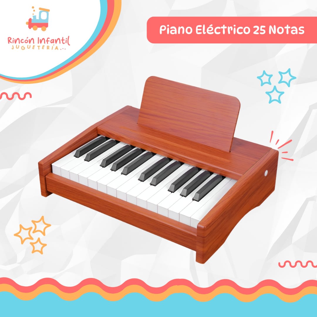 PIANO ELECTRICO 25 NOTAS CAFE4
