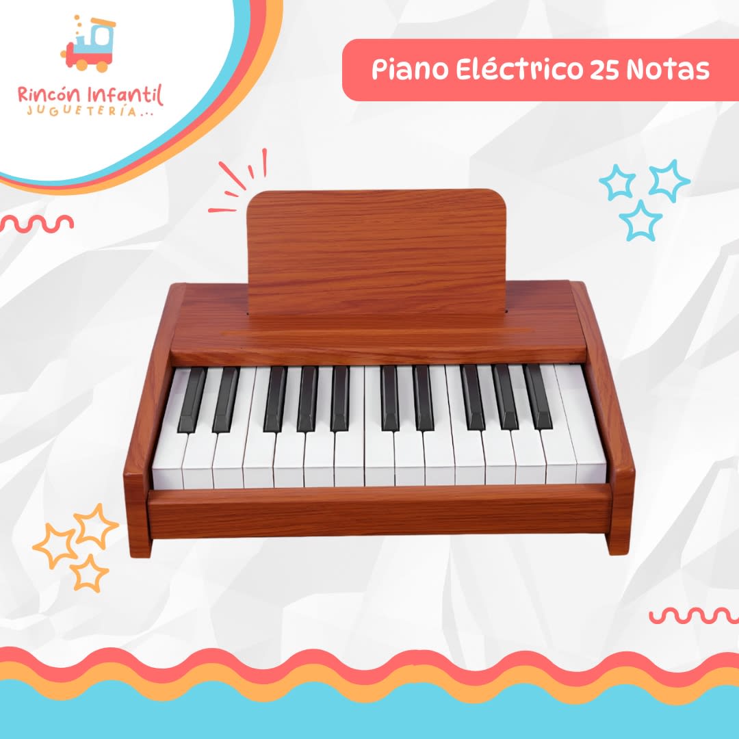 PIANO ELECTRICO 25 NOTAS CAFE5