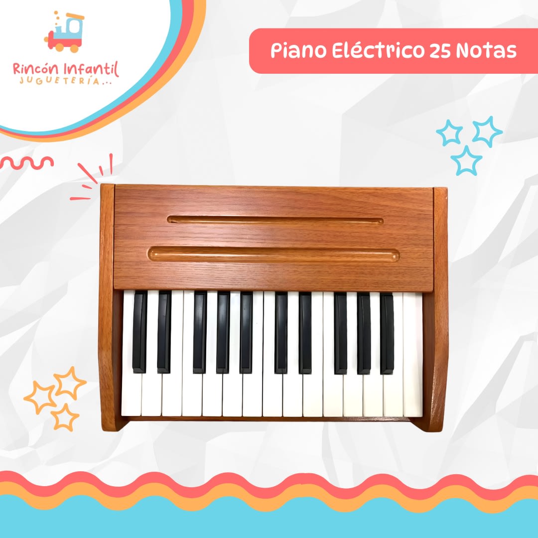 PIANO ELECTRICO 25 NOTAS CAFE6