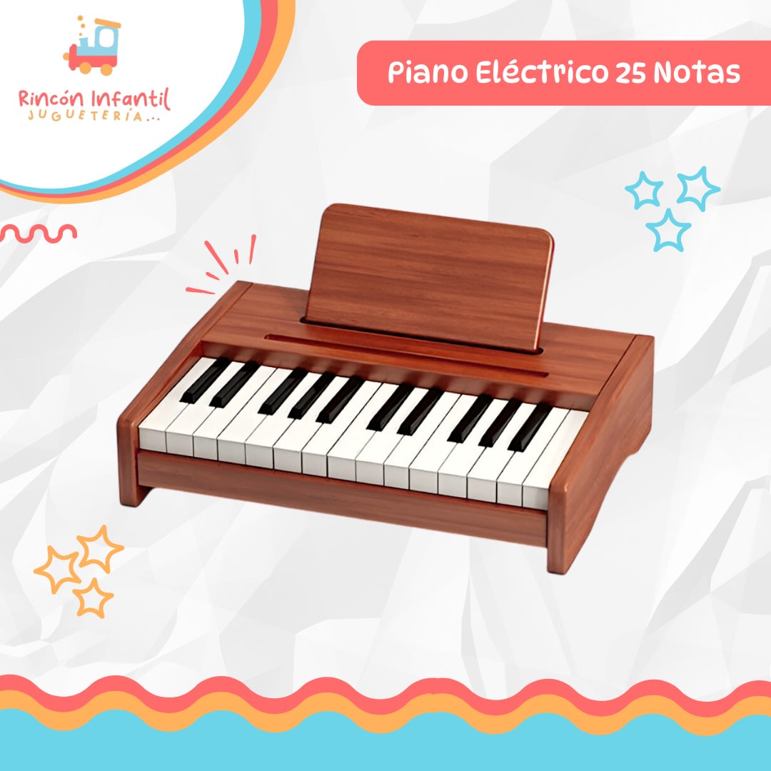 PIANO ELECTRICO 25 NOTAS CAFE7
