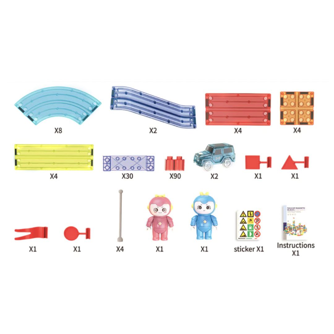 Pista Magnética 154pcs6