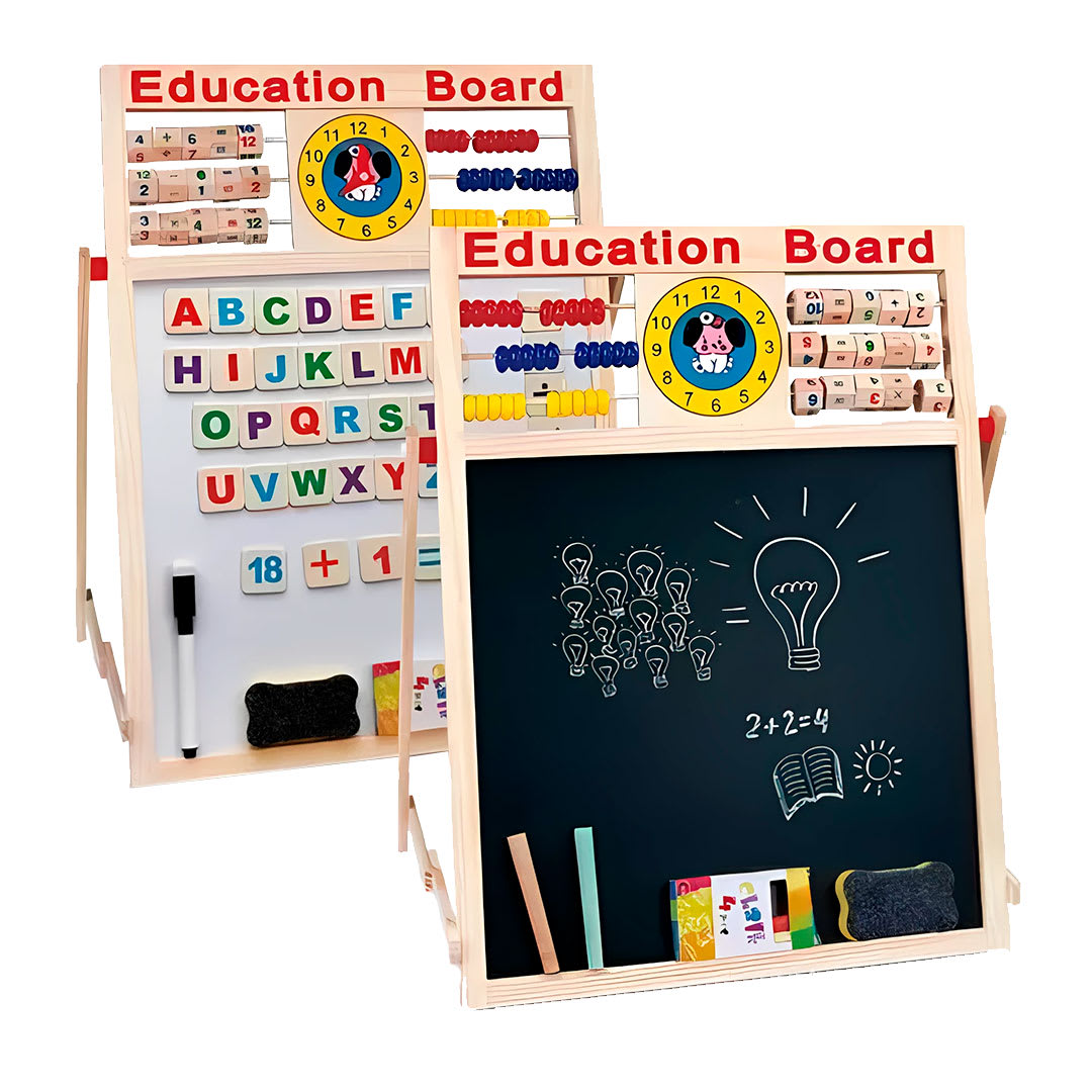 Pizarra Atril Plumón Tiza Magnética.10