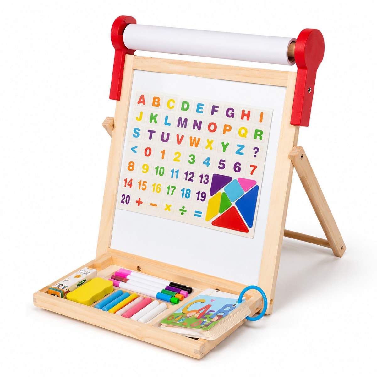 Pizarra Infantil 2 en 1 con Papelógrafo3