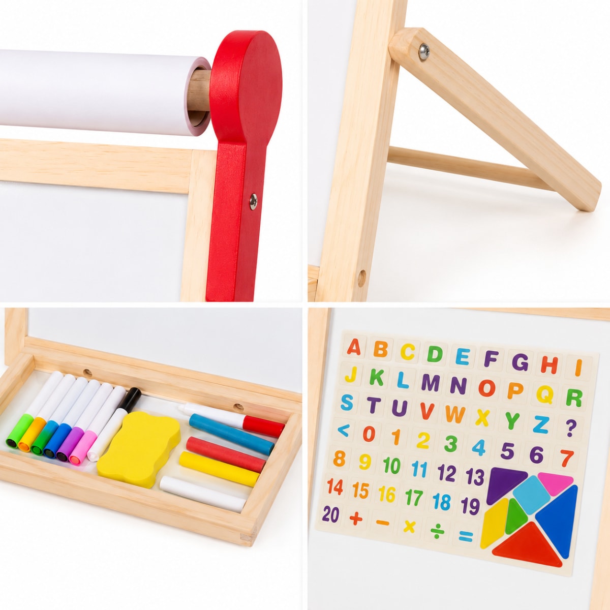 Pizarra Infantil 2 en 1 con Papelógrafo5
