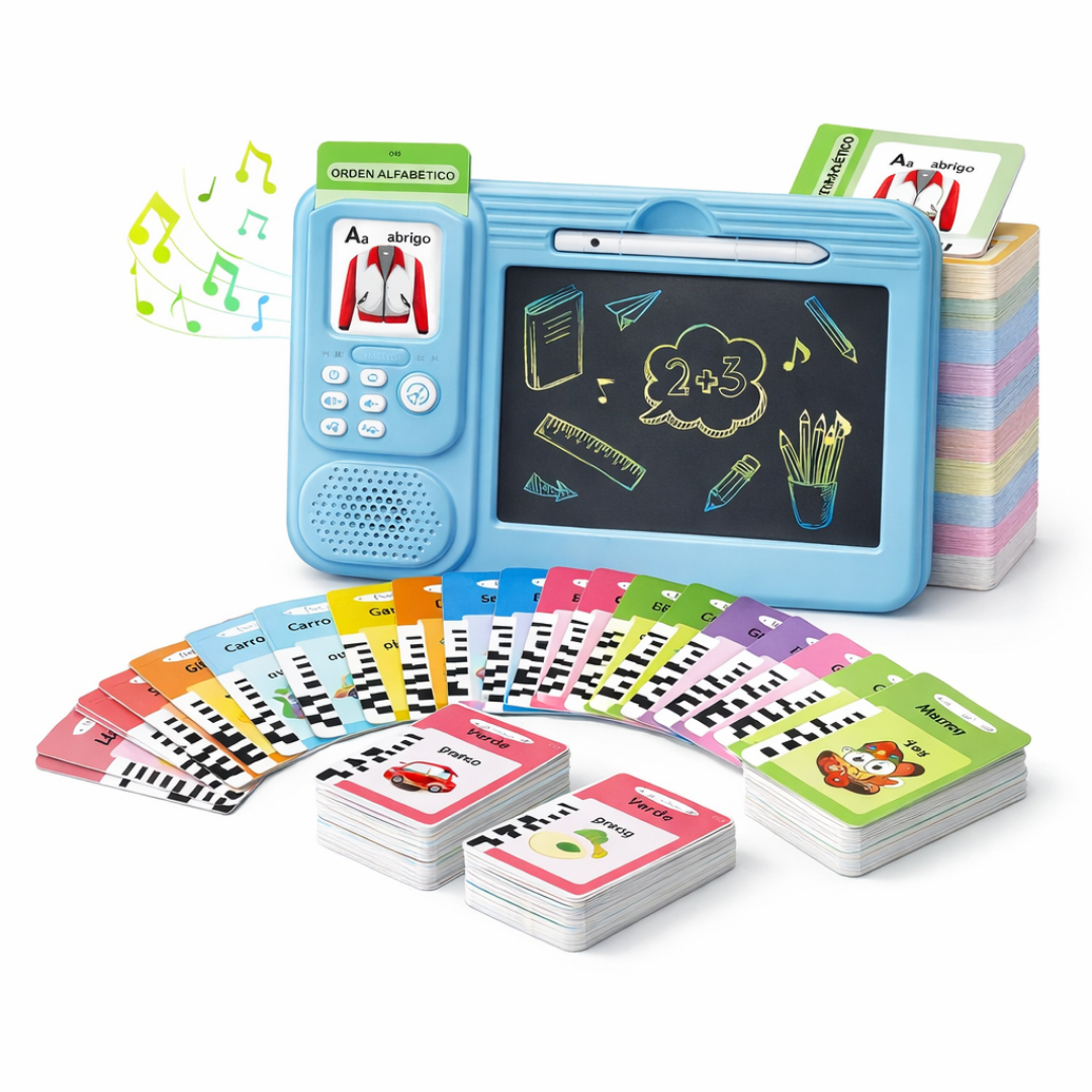Pizarra de Aprendizaje Bilingüe Español - Inglés con 240 tarjetas 0