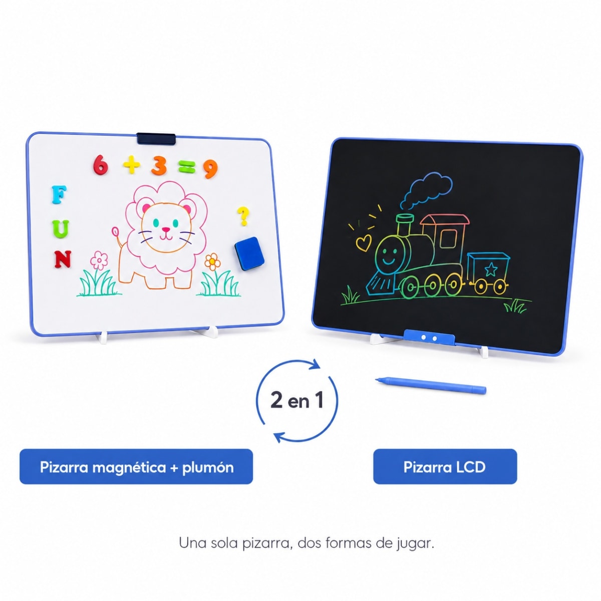 Pizarra LED de Doble Cara 20''1