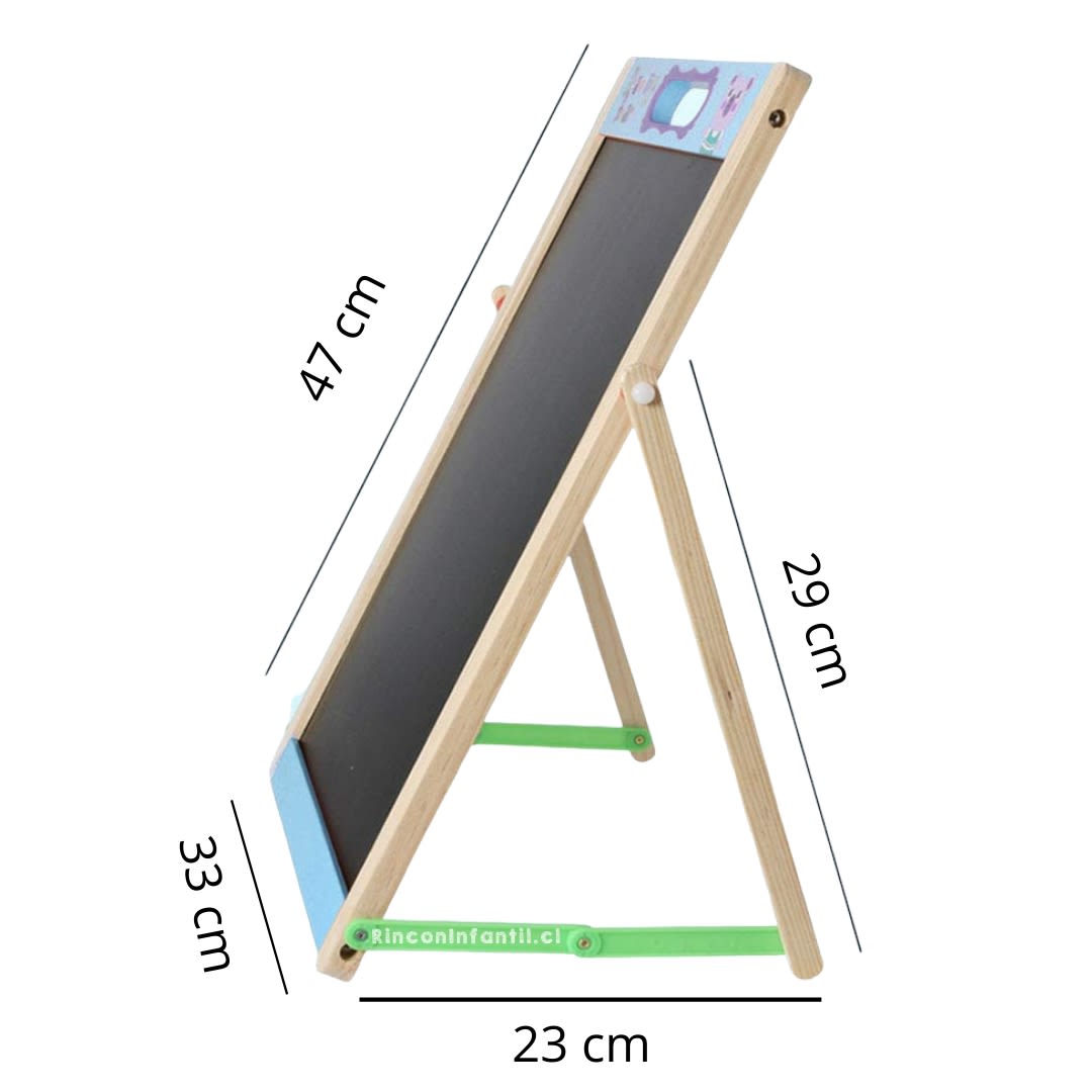 Pizarra doble cara con tangrama4
