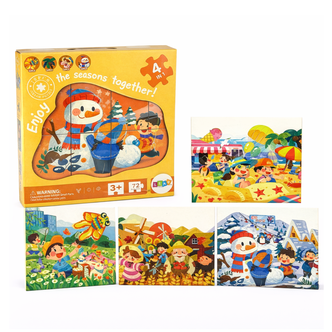 Puzzle Infantil 4 en 1 de las Estaciones del Año3