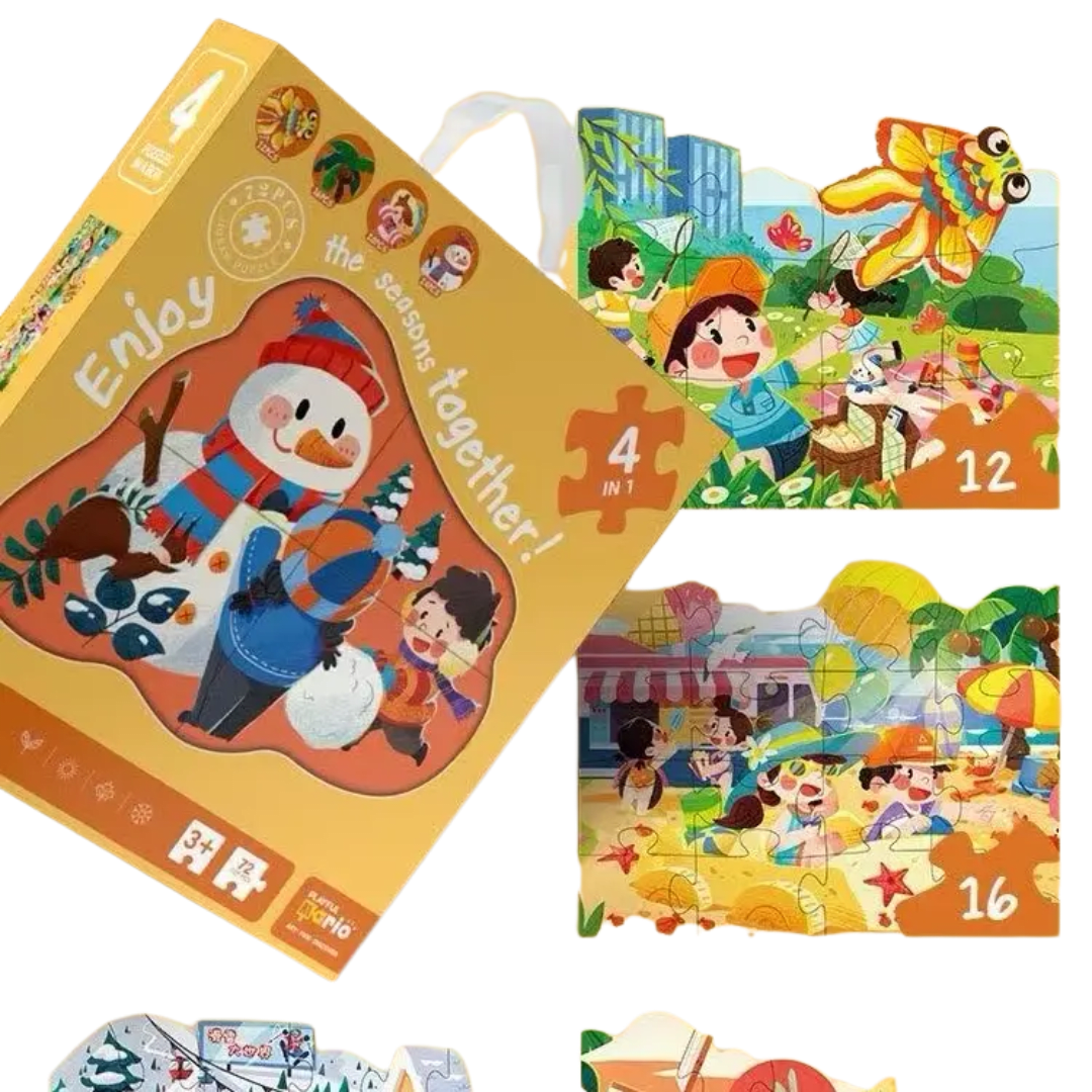 Puzzle Infantil 4 en 1 de las Estaciones del Año4