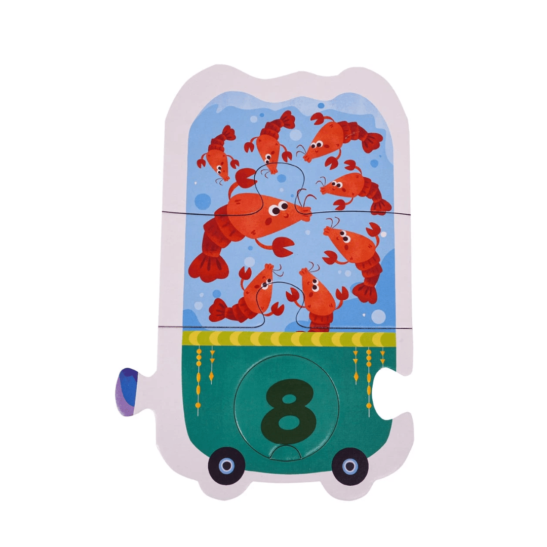 Puzzle Infantil de Números 1 al 109