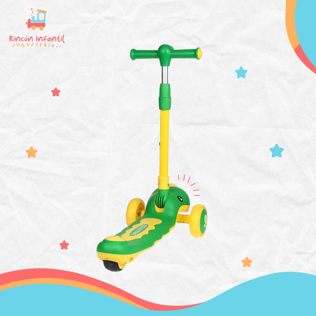 Scooter dino verde3