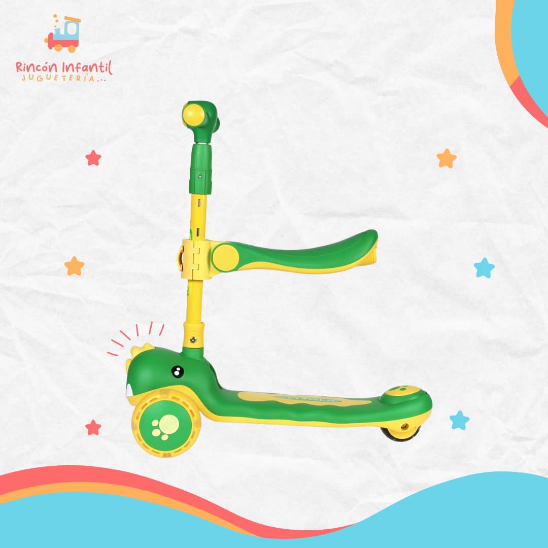 Scooter dino verde5