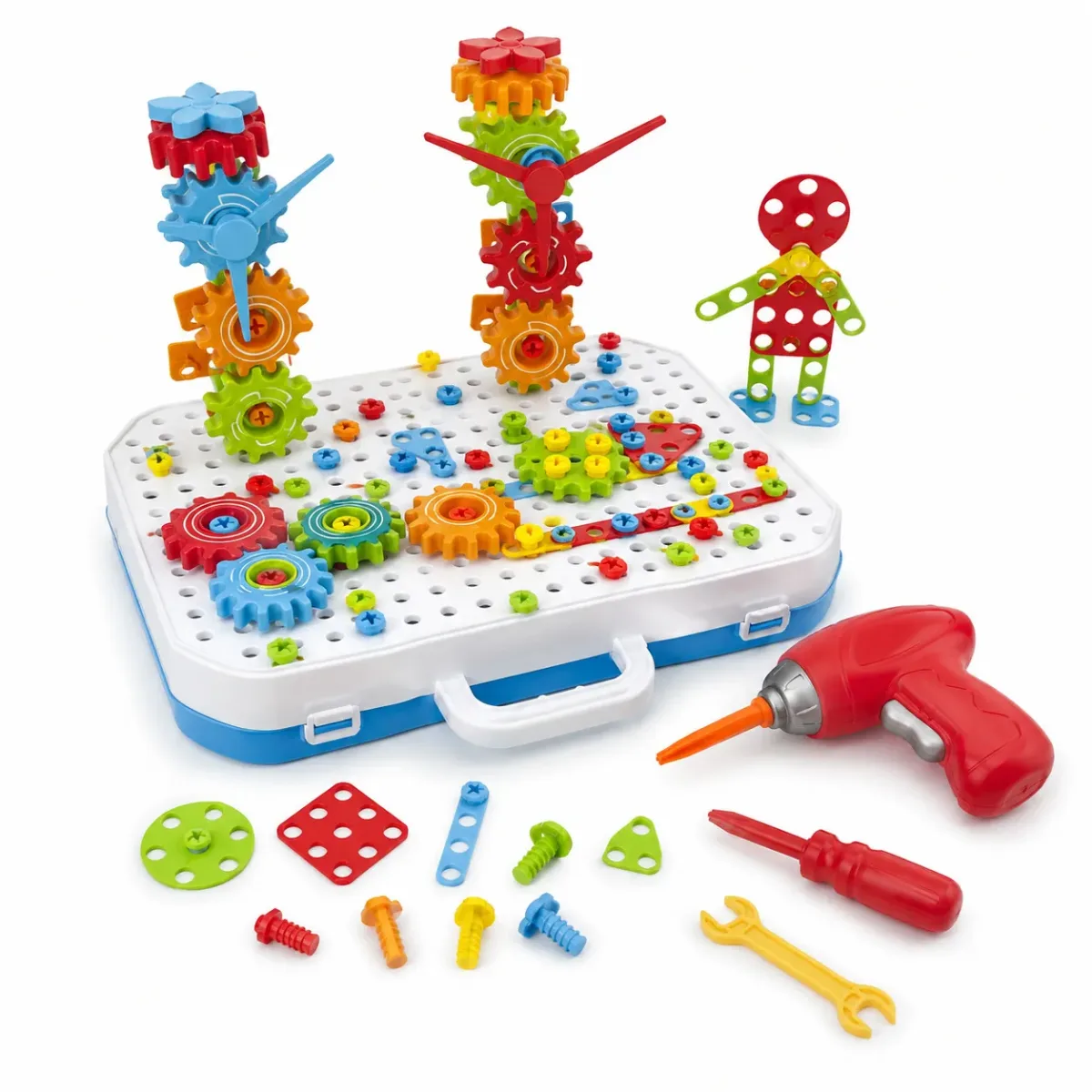 Set Constructor Infantil con Taladro 258 Piezas5