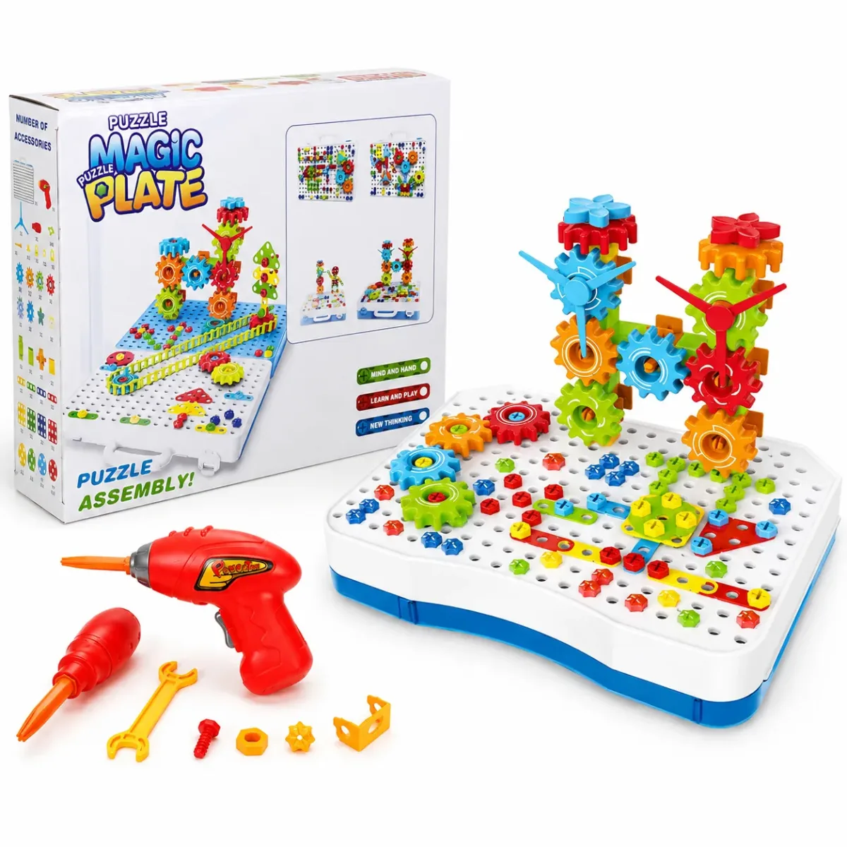 Set Constructor Infantil con Taladro 258 Piezas1