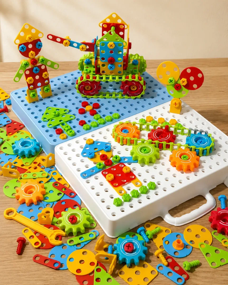 Set Constructor Infantil con Taladro 258 Piezas3