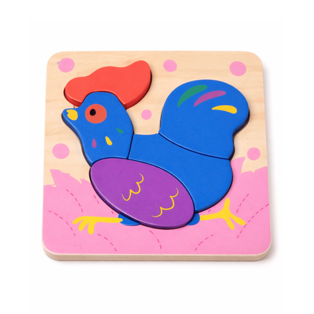 Set de 6 Puzzles de Madera con Animales3