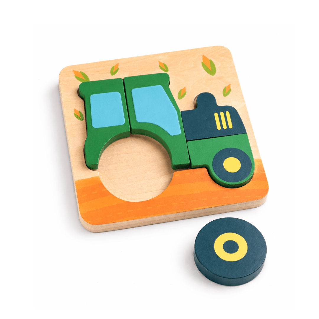 Set de 6 Puzzles de Madera con Medios de transporte3