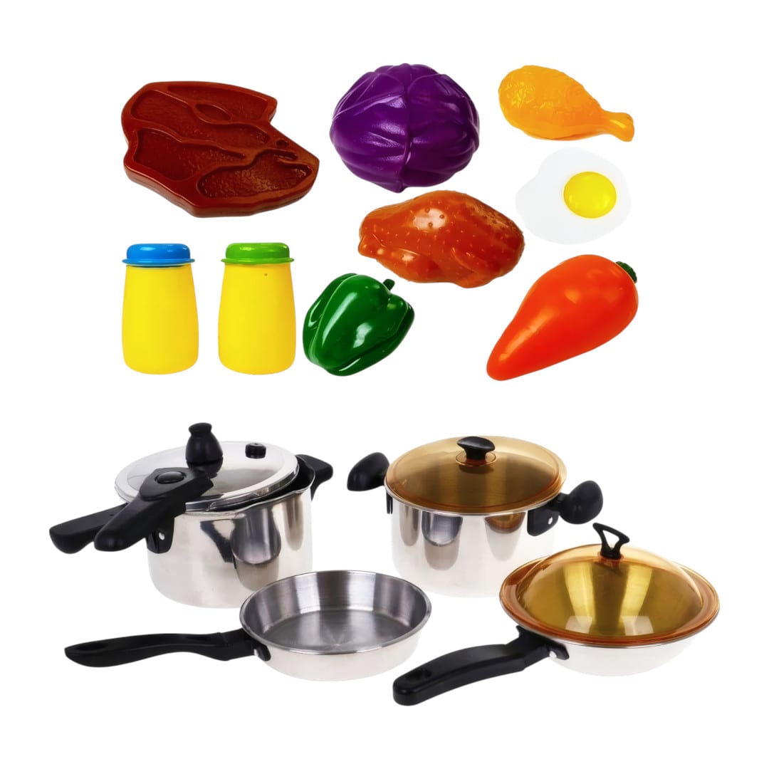 Set de Cocina Infantil con Ollas metalicas 32 pcs5