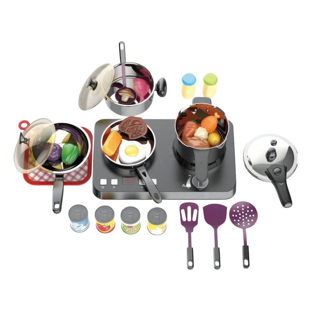 Set de Cocina Infantil con Ollas metalicas 32 pcs2