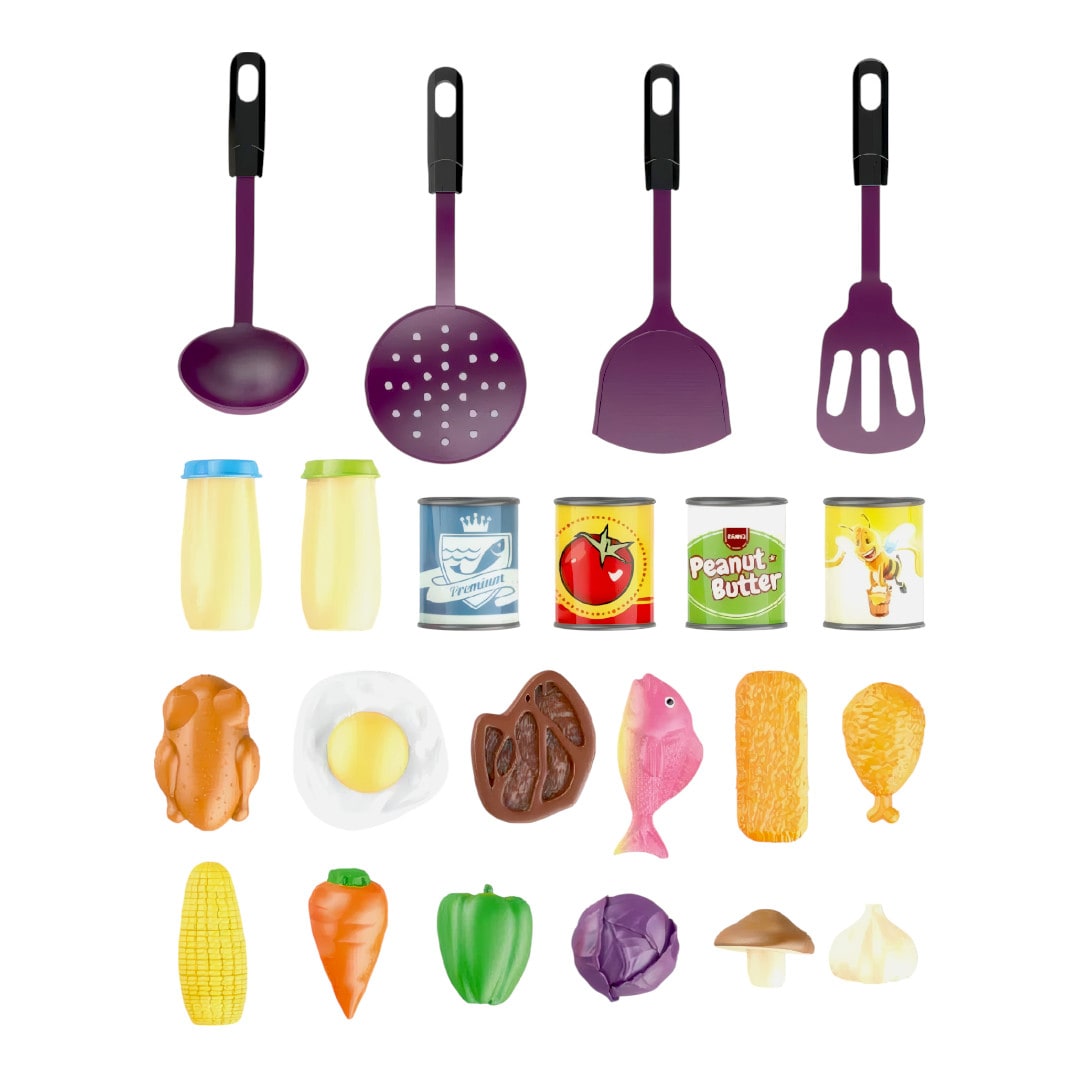 Set de Cocina Infantil con Ollas metalicas 32 pcs6