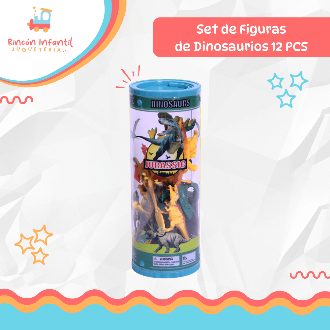Set 13 Dinosaurios en Tubo6