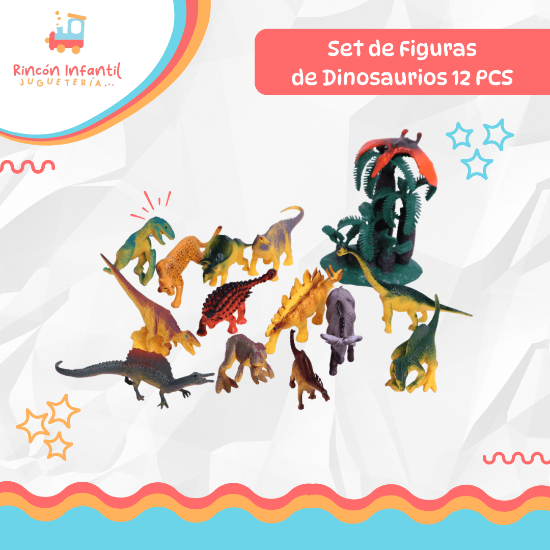 Set 13 Dinosaurios en Tubo2