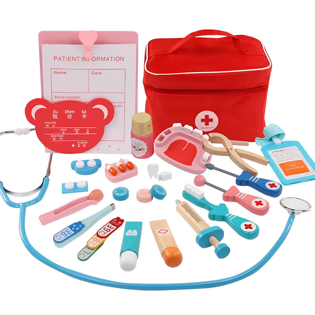 Maleta de Doctor con accesorios de Madera 0