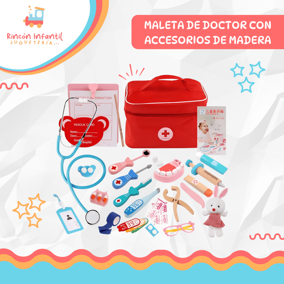 Maleta de Doctor con accesorios de Madera2