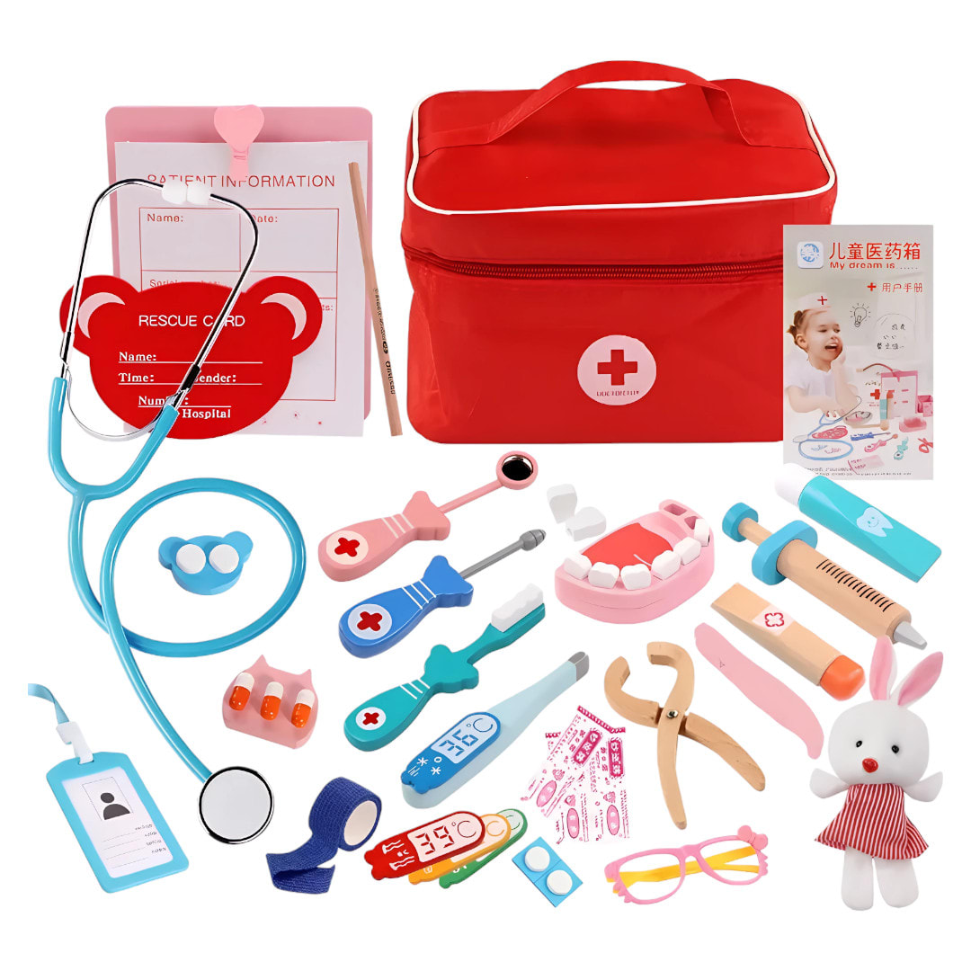 Maleta de Doctor con accesorios de Madera3