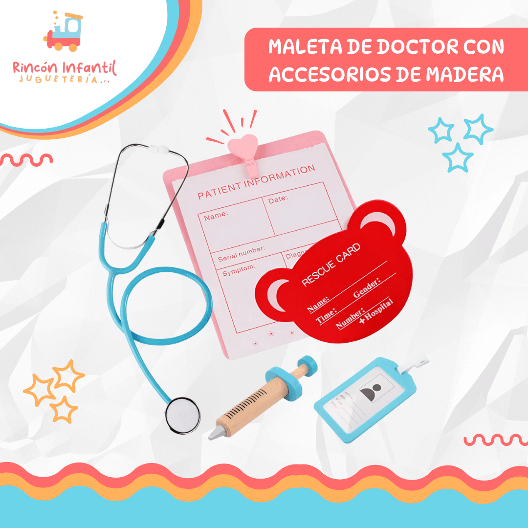 Maleta de Doctor con accesorios de Madera4
