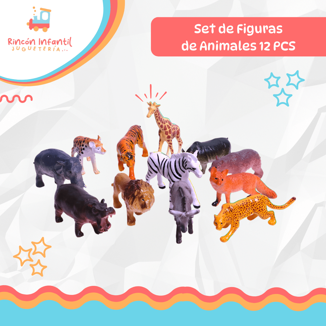 Set 12 Animales en Tubo3