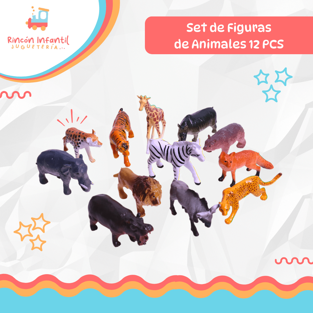 Set 12 Animales en Tubo4