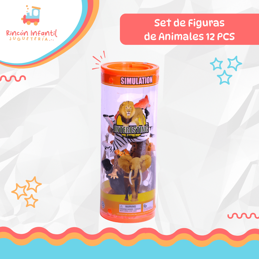 Set 12 Animales en Tubo5