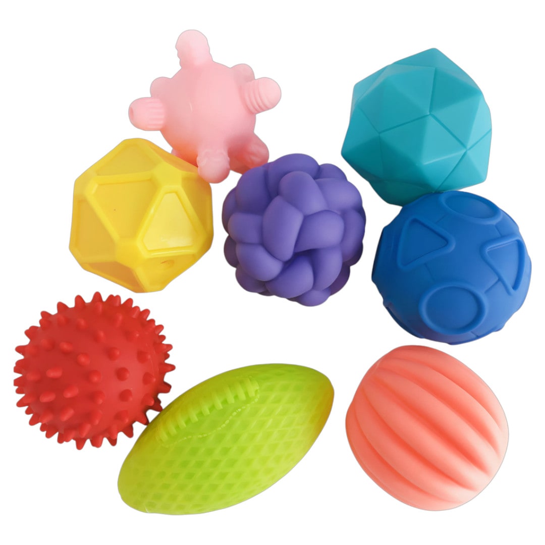 Set de 8 Pelotas Sensoriales 0