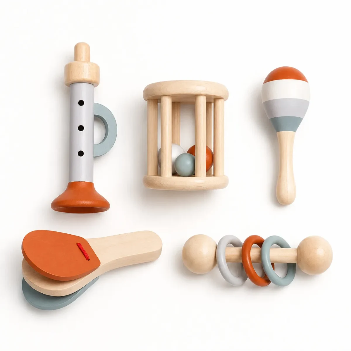 Set Sensorial Musical de Madera 5 Piezas6