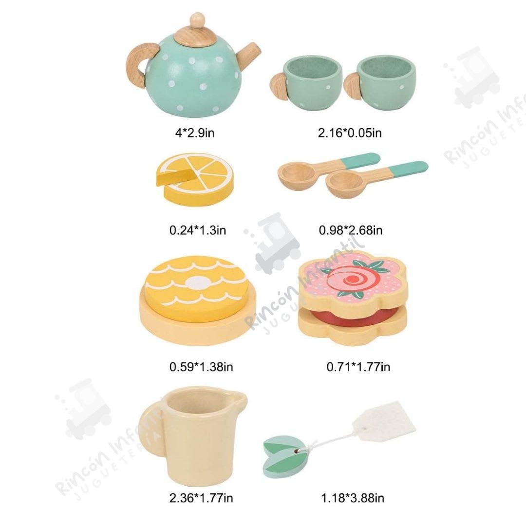 Set De Te De Madera5
